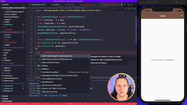Como usar o Google Maps no Flutter смотреть онлайн