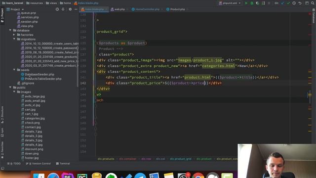 #10 Разработка интернет-магазина на Laravel 6. Вывод товаров на главной странице. смотреть онлайн