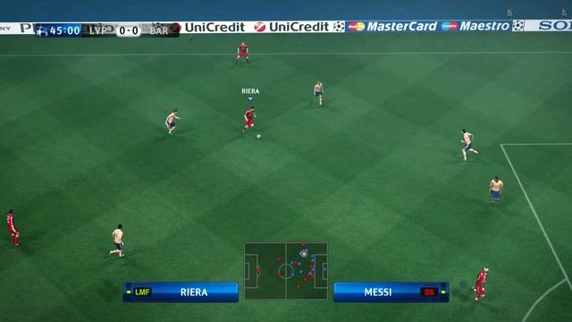 LIVERPOOL vs BARCELONA / UEFA CHAMPIONS LEAGUE/ Pro Evolution Soccer 2010 смотреть онлайн