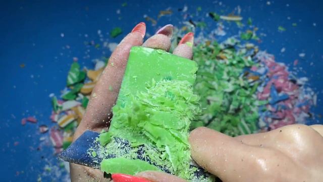 Black Soap Cubes & Dry Soap Cutting | черного окрашенного сухое мыло и кубики мыла Резка смотреть онлайн