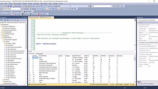 SQL Server'da Min Fonksiyonu Kullanımı смотреть онлайн