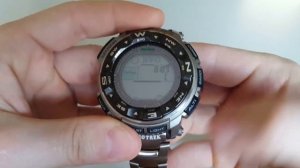 Титановые Casio Pro Trek PRW-2500T-7E. Обзор и настройка (review and setting)