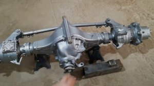 Gaz 66 ni mostini qisqartirish.  Передний мост от Газ 66 на трактор