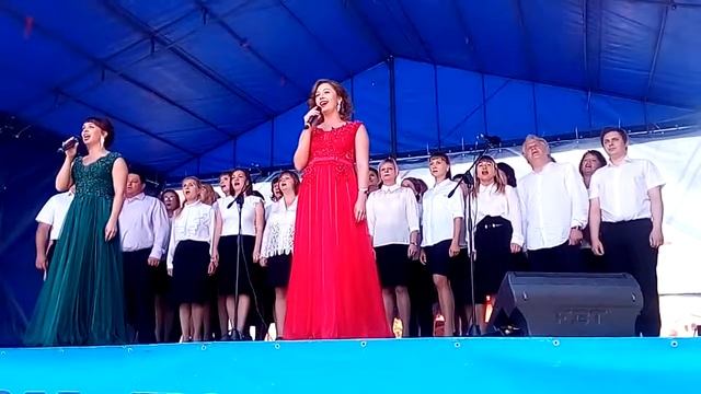 Гимн на день Тульской области на пешеходной зоне г Узловая смотреть онлайн