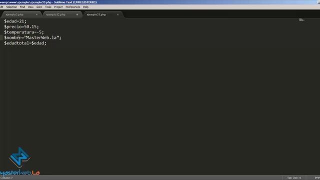 PHP-Variables y datos смотреть онлайн