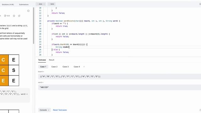 Amazon Programming Interview Question | Word Search | Java | Recursion (DFS) смотреть онлайн
