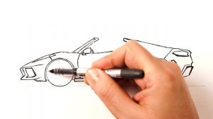 Как нарисовать спортивную машину