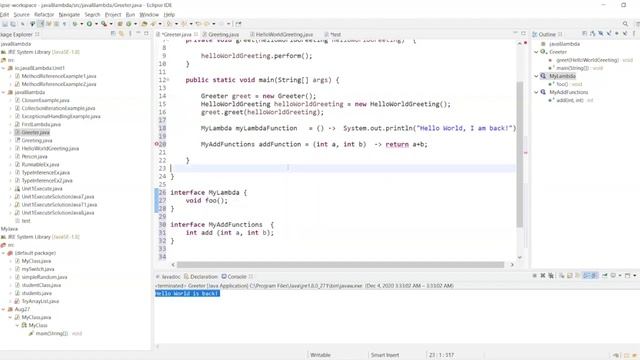 Lambda Java 8 смотреть онлайн