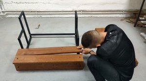 Сборка лестницы с двумя ступеньками