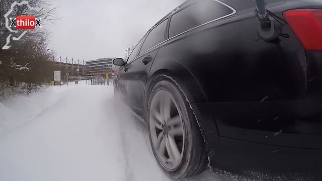 Little Fun in the Snow - Audi A6 allroad quattro @ Nürburgring Nordschleife slow motion смотреть онлайн
