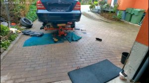 Замена заднего редуктора Mercedes C 180 w203 компресcор, 2004г