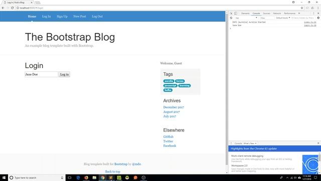 Aurelia-Based Blog Part 6: Logging In and Inter-Component Communication смотреть онлайн