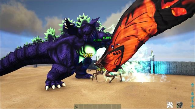 SUPER GODZILLA vs KONG, MUTO, MOTHRA & LEATHERBACK | Ark Battle смотреть онлайн