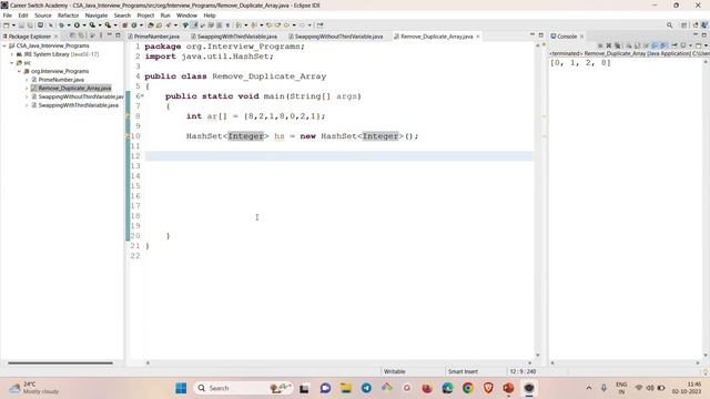 How to Remove Duplicates From an Array | Java Program with Interview Explaination | Hindi | English смотреть онлайн