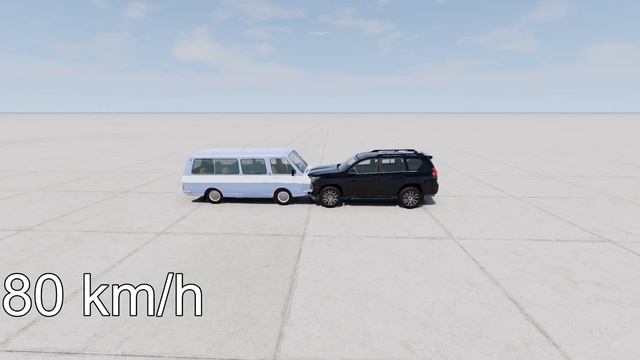 RAF 2203 vs TOYOTA LC PRADO! 150 Km/H CRASH TEST! - BeamNg Drive смотреть онлайн