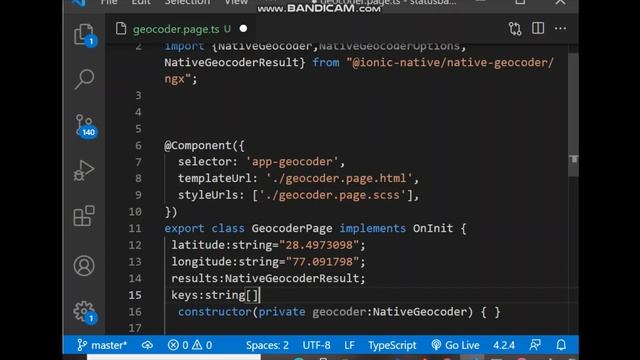 Native geocoder plugin in ionic capacitor app for reverse geocoding смотреть онлайн