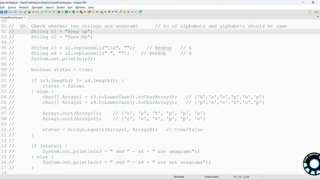 Solution video for Strings practice questions | Ch-1 P-10.3 | Complete Java Course in hindi смотреть онлайн