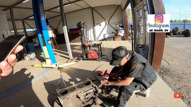 УАЗ РЕМОНТ 409 ДВС/СТАВИМ ДВУХ РЯДНУЮ ЦЕПЬ/СНЕГОБОЛОТОХОД "УМКА" смотреть онлайн