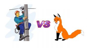 Анекдот про электрика. Электрик и лиса. Смешные анекдоты про электриков и строителей.