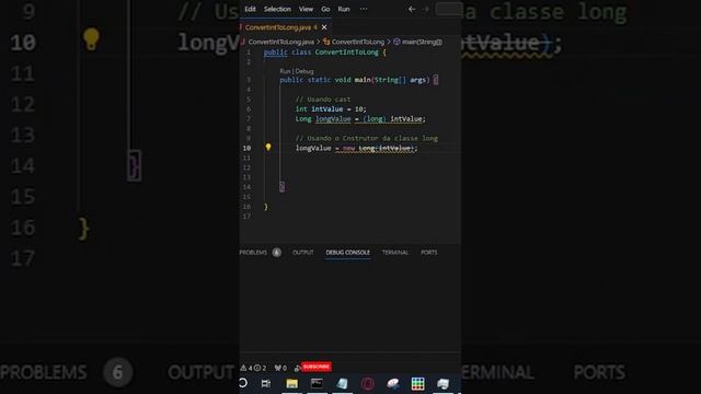 Dúvidas de iniciante Java | Formas de converter int para Long #dicas #java смотреть онлайн