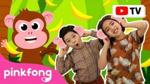 [4K] Monkey Banana-na-nas | Dance Along | Kids Rhymes | Let's Dance Together! | Pinkfong Songs
