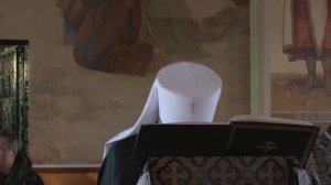 Митрополит Григорий читает Великий канон Андрея Критского