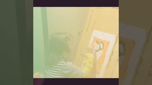 Подарок бабушке на день рождения. Картина гуашью смотреть онлайн