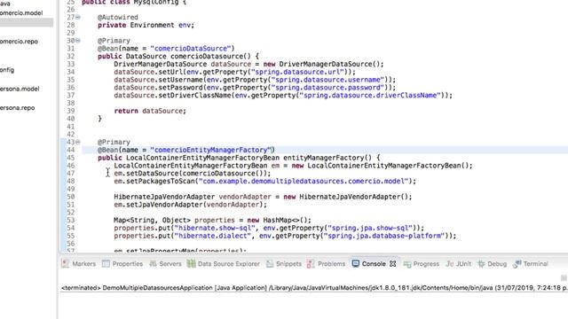 Spring Framework en Español - Múltiples Datasource con Spring Boot | 4SoftwareDevelopers смотреть онлайн