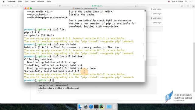 สอนไพธอน Python 3: การติดตั้ง Python Package ด้วย pip บน Mac OS X смотреть онлайн