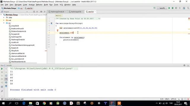 033. Kotlin'de 'setOf' Kullanımı смотреть онлайн