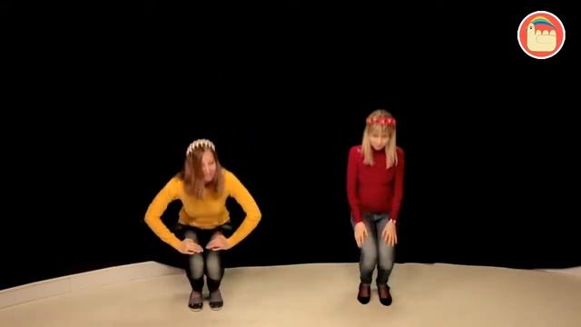 Головами покиваем (упражнение с музыкой и движениями для малышей) смотреть онлайн