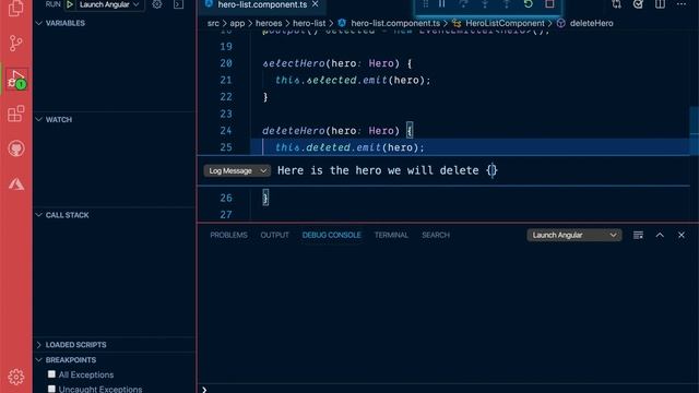 debug logpoints vscode смотреть онлайн