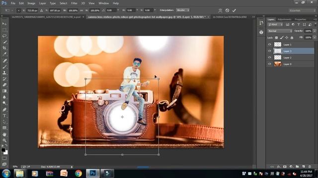 Photoshop CC Manipulation Tutorial (background change) || Boy Love His Camera Photoshop Manipulatio смотреть онлайн