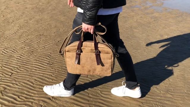 Портфель из кожи «SAND» стань спонсором и получи лекало. смотреть онлайн