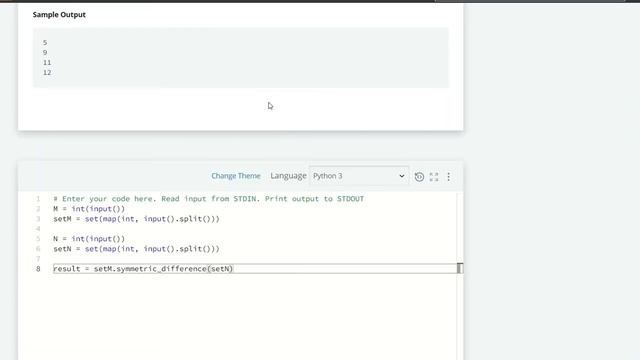 Hackerrank Python | Challenge #56 | Symmetric Difference смотреть онлайн
