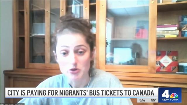 NYC Pays Migrants' Bus Tickets to Canada. Eric Adams Says What Texas Did Was Worse | NBC New York смотреть онлайн