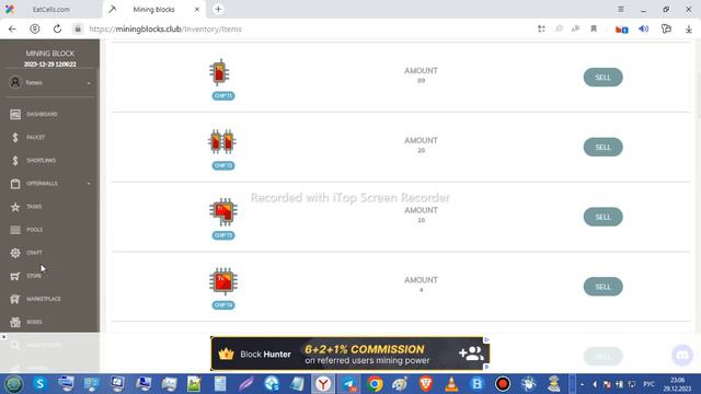 MINING BLOCKS - собираем криптовалюту без вложений.