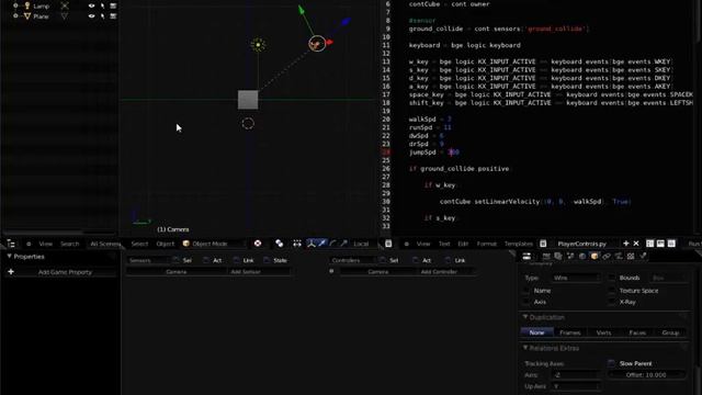 Blender Character Controller Python Part 2 смотреть онлайн