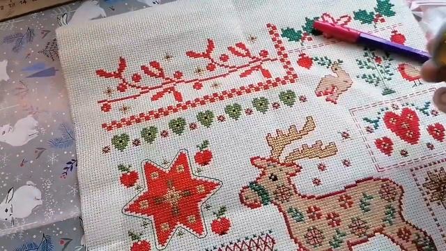вышивка крестом. Вышивальные итоги марта. смотреть онлайн