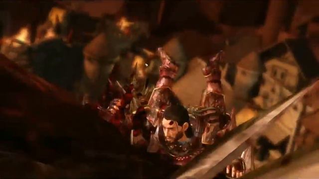 Dragon Age Origins pc game, Riordan fights the Archedemon смотреть онлайн