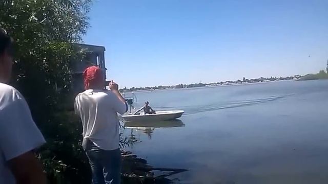 Аэродвижитель 4 л/с. Первый выход на воду смотреть онлайн