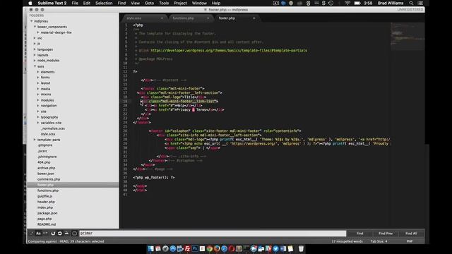 Use Material Design footer styles for WordPress theme смотреть онлайн