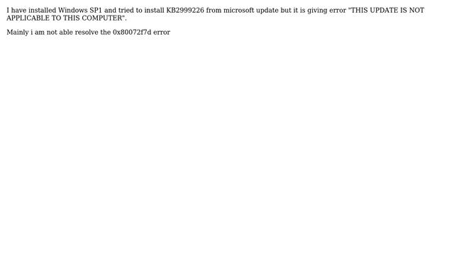 0x80072f7d error while installing python in W7 смотреть онлайн