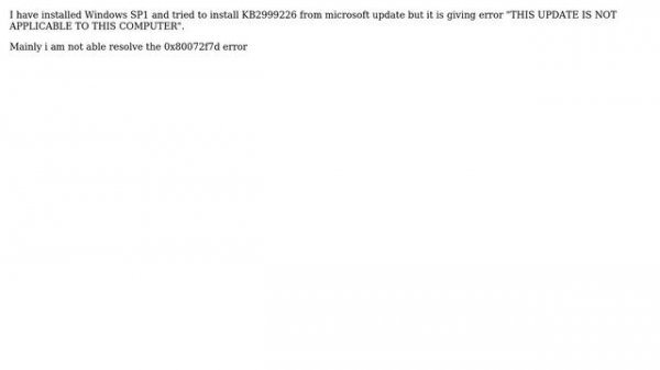 0x80072f7d error while installing python in W7