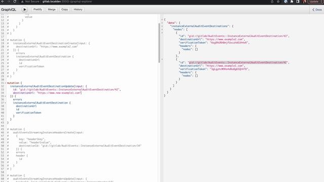 Compliance Demo: GraphQL APIs for instance level external audit event streaming destinations смотреть онлайн