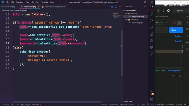 #2 PHP api with jwt || Create User Api || php api with jsonwebtoken смотреть онлайн