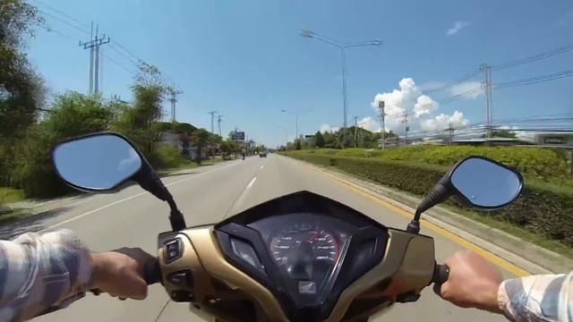 Honda Click 125i тест драйв | Таиланд, Чианг Май [1080p] GoPro смотреть онлайн