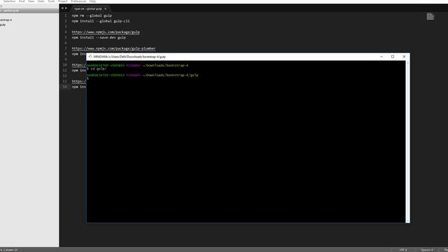 2. Установка необходимых пакетов Gulp смотреть онлайн