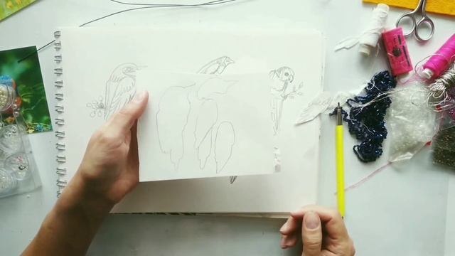Мастер-класс по изготовлению текстильной броши "Птичка". Часть 2. смотреть онлайн