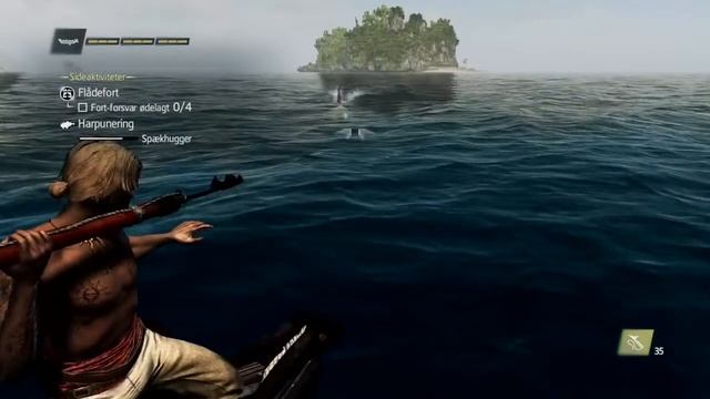 Assassin's Creed 4 Black Flag harpooning the Orca/killer whale смотреть онлайн